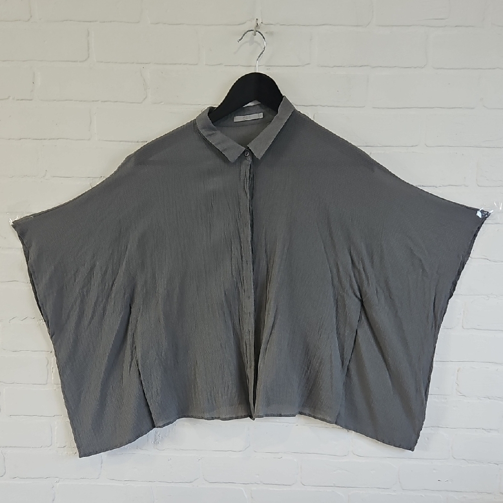 COS Gray Button Down Shirt